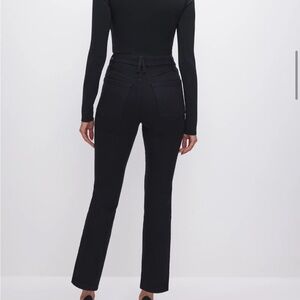 Good American power stretch pull on straight leg ankle size Small